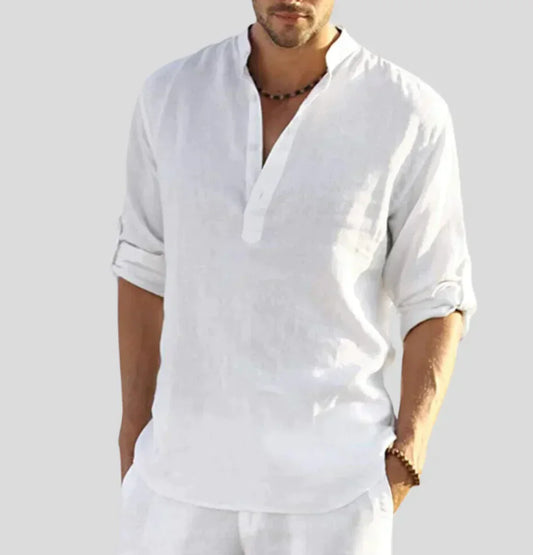 Carlo - Camicia in Lino per Uomo